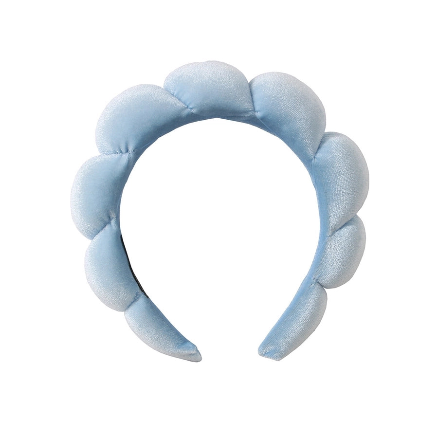 simple style color block towel velvet hair band