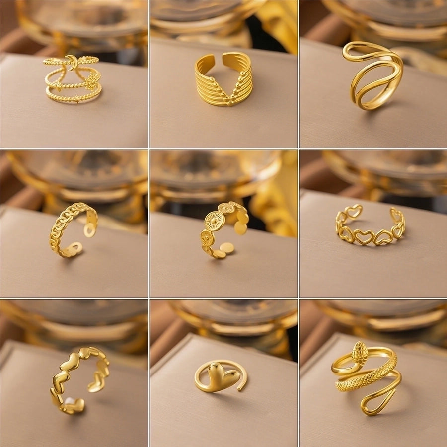Jewelry Sweet Bow Knot Titanium Steel Plating Rings
