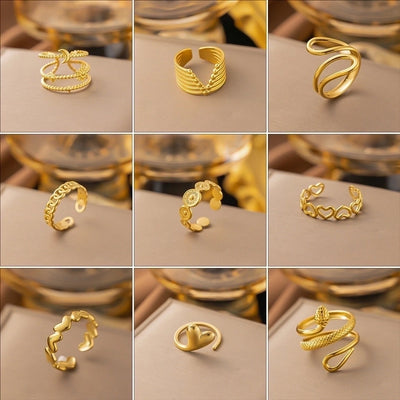 Jewelry Sweet Bow Knot Titanium Steel Plating Rings