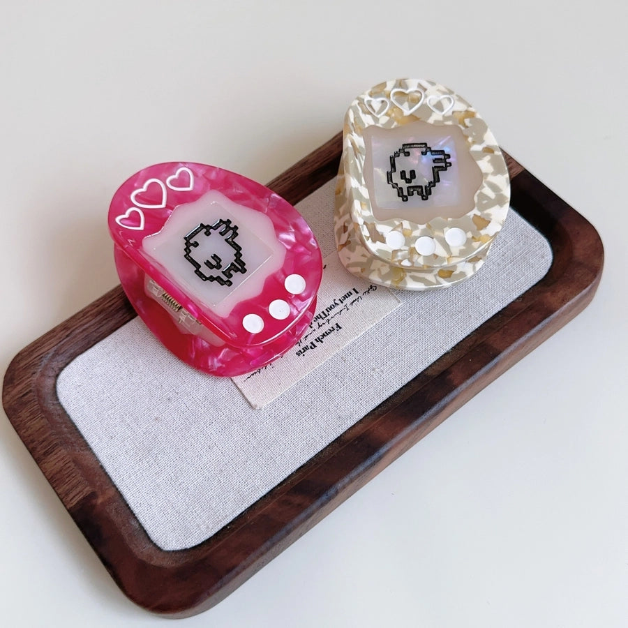 Cute Women's Heart Shape Acetic acid sheets Hair Claws