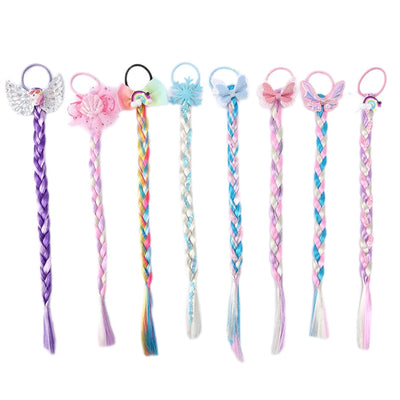 Girl'S Cute  Bow Knot Snowflake chemical fiber Inlay Rhinestones Hair Tie