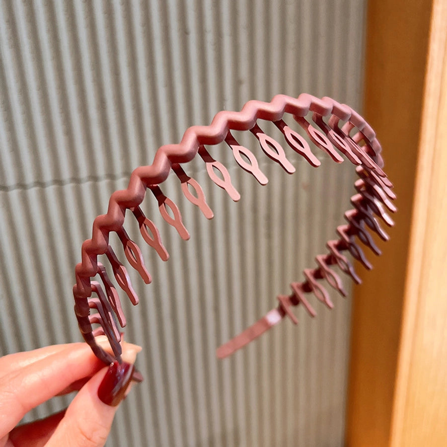 women's simple style waves plastic hair band