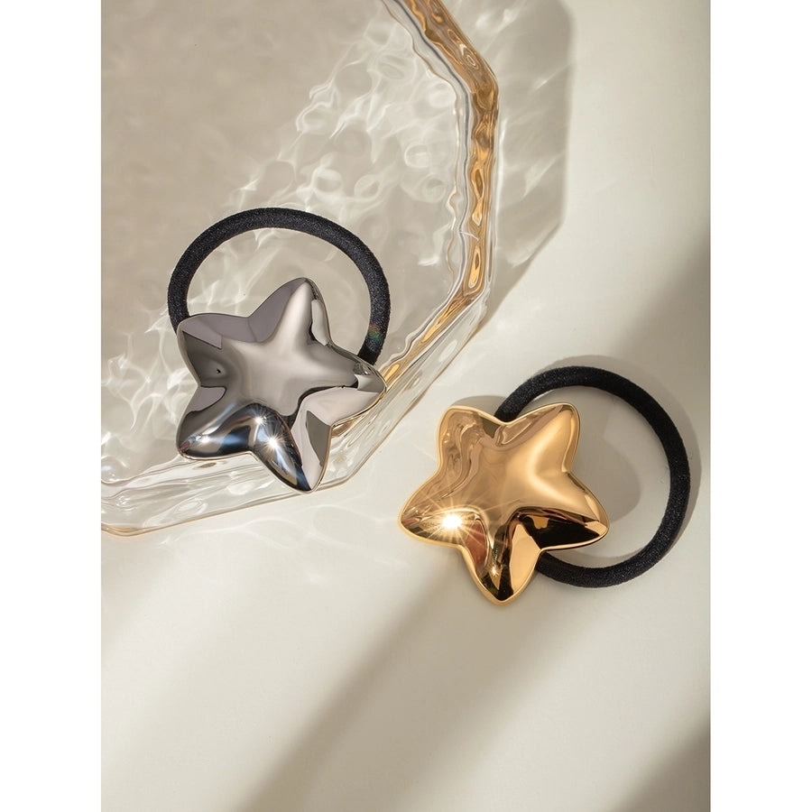 Women's Casual Classic Style Pentagram 304 Stainless Steel Hair Tie