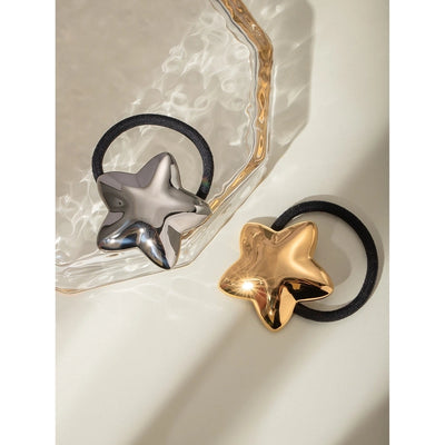 Women's Casual Classic Style Pentagram 304 Stainless Steel Hair Tie