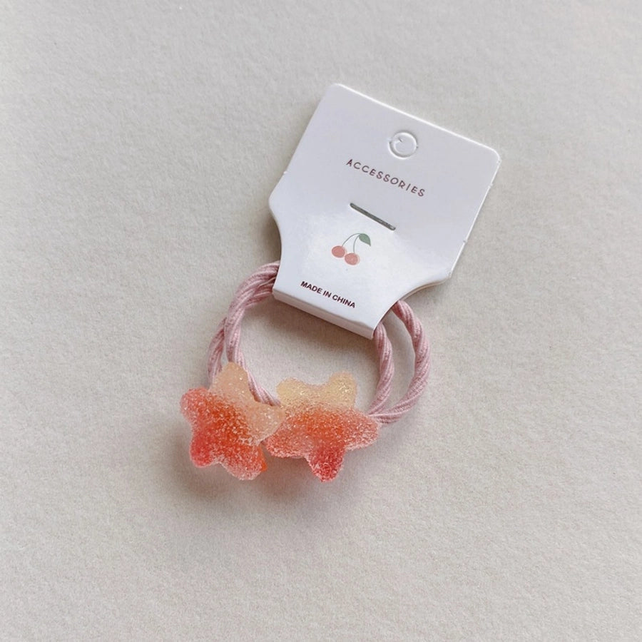 Korean version of the new imitation candy love stars hairpin hairband small cute rubber band headdress baby accessories