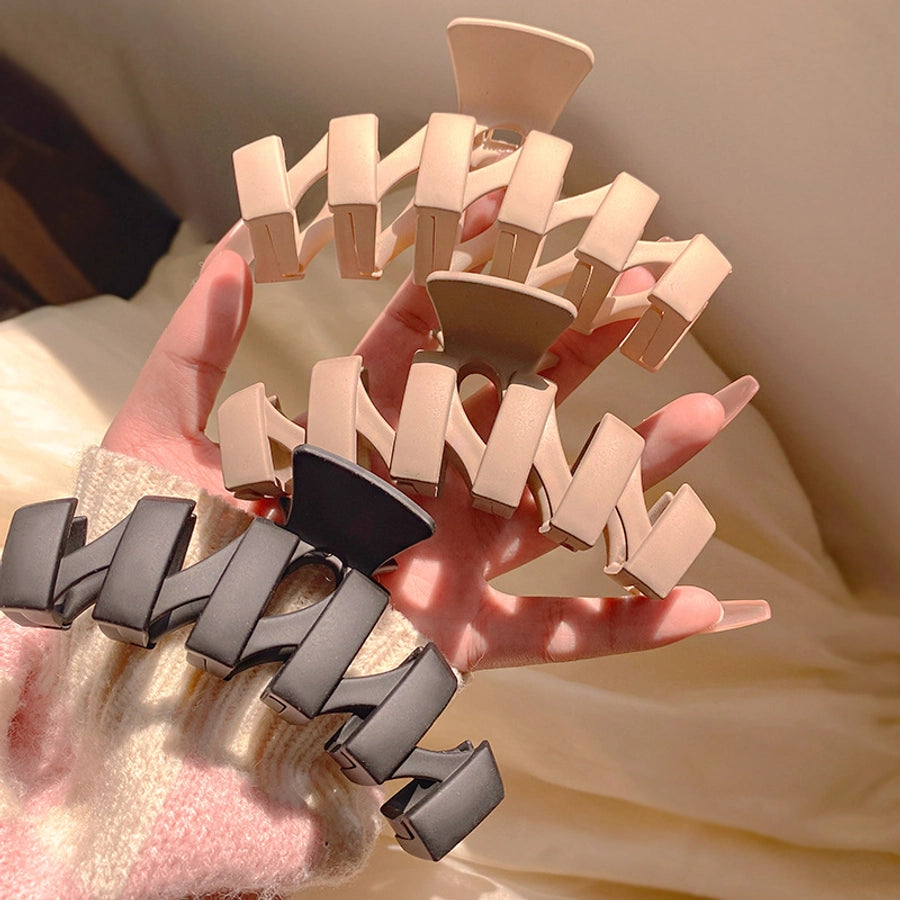 women's modern style simple style waves solid color arylic hair claws