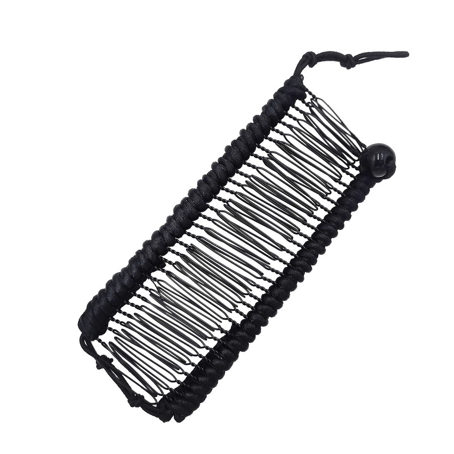 elegant solid color metal insert comb