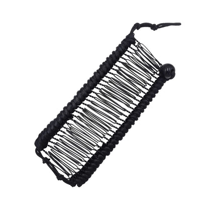elegant solid color metal insert comb