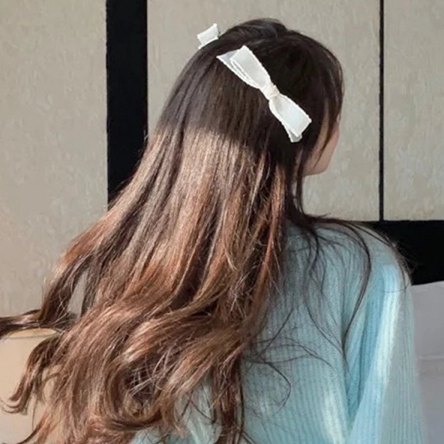 Spring and Summer New Arrival Bow Headwear  Hairpin Women's Side Bangs Clip Beautiful Back of Head Hair Accessories