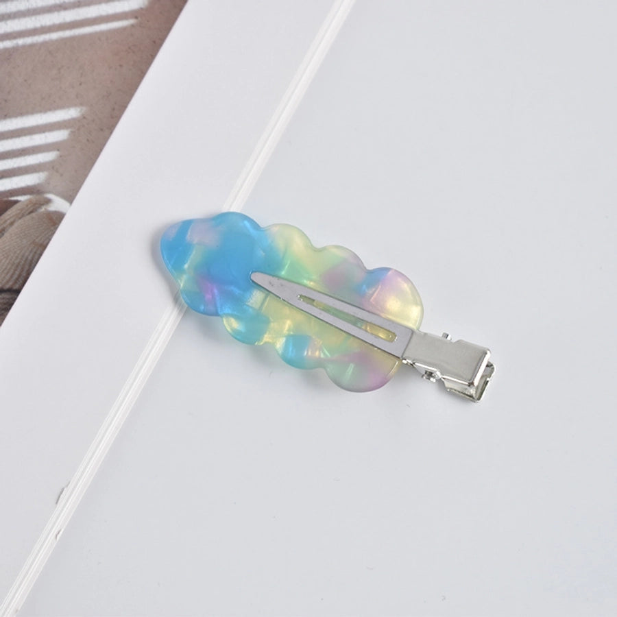 fashion ditsy floral arylic stoving varnish hair clip 1 piece