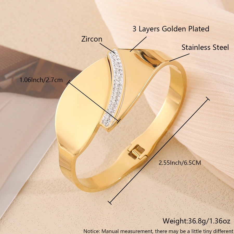 IG Style Simple Style Geometric 304 Stainless Steel  Bangle