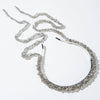 Women's Elegant Luxurious Solid Color Alloy Cloth Inlay Glass Hair Band