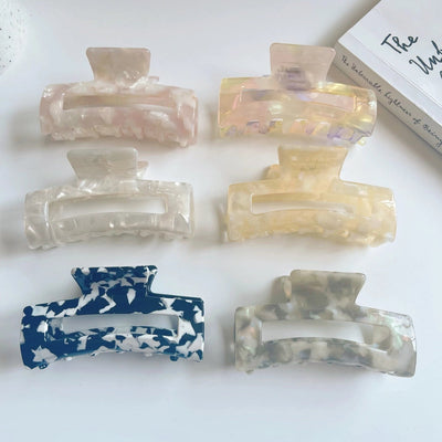 retro rectangle acetic acid sheets hair claws