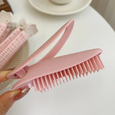 Upgrade pad hair root bangs curly hair loose clip  hairstyle clamshell holder seamless hairpin female high Skull top