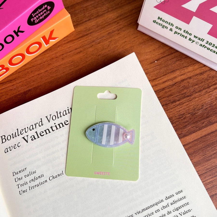 Women's Marine Style Starfish Fish Arylic Hair Clip