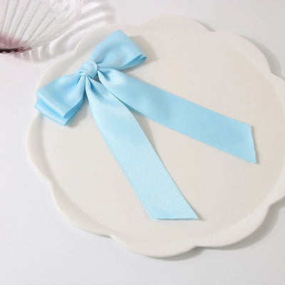 Guanyang  New Arrival 4cm Polyester Cotton Double-Layer Bow Hair Clip Hairpin Lady Updo Word Duckbilled Hair Accessories