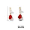 1 Pair Elegant Simple Style Streetwear Water Droplets Inlay Copper Zircon K Gold Plated Rhodium Plated Drop Earrings