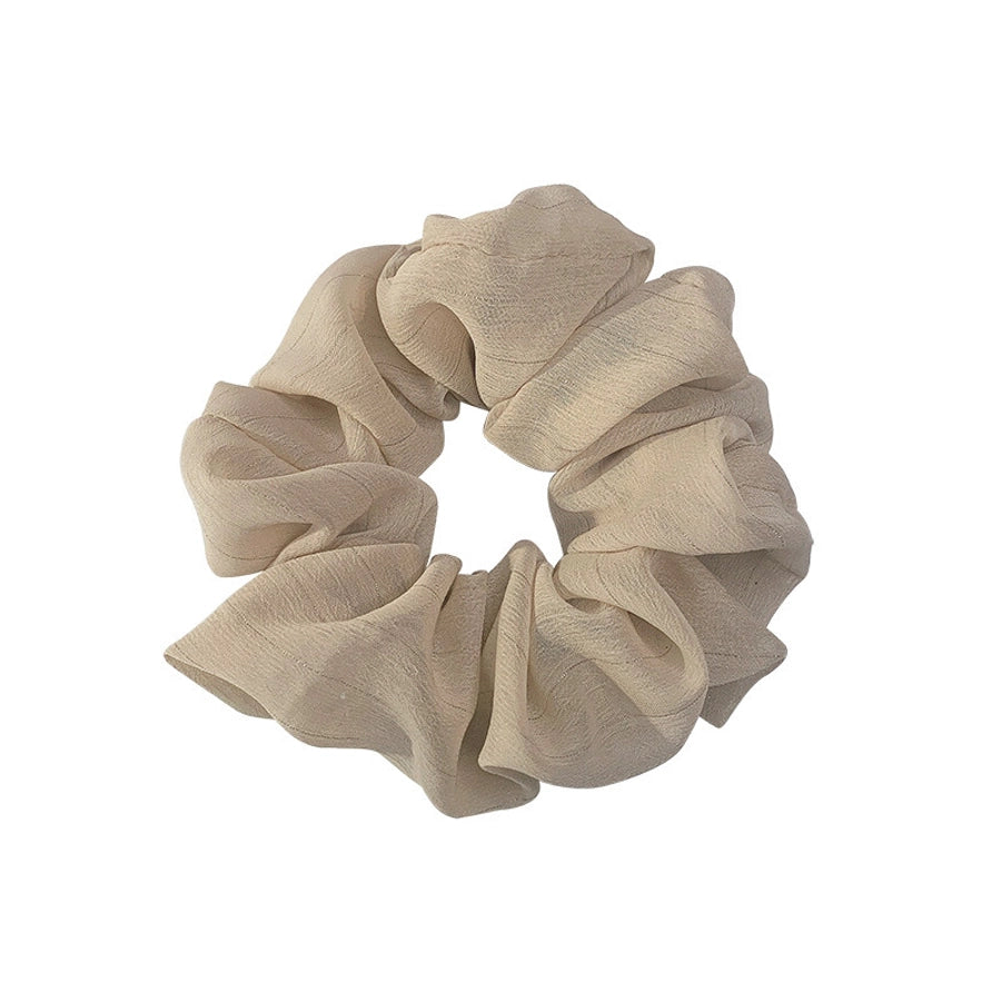 korean silk flower color hair scrunchies