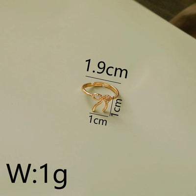 Copper 18K Gold Plated White Gold Plated Asymmetrical Big Bow Bow Knot Zircon Jewelry Set