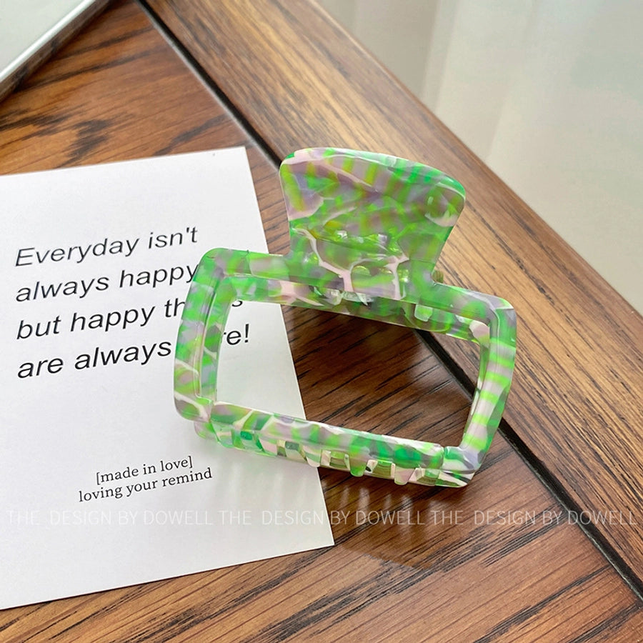 Women's Simple Style Geometric Acetic acid sheets Hair Claws