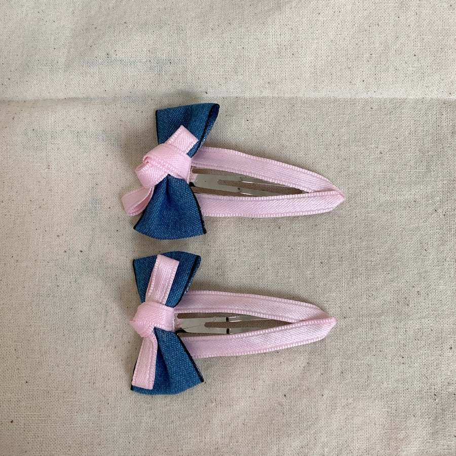 Women's IG Style Bow Knot Cloth Hair Clip