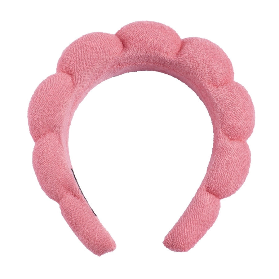 simple style color block towel velvet hair band