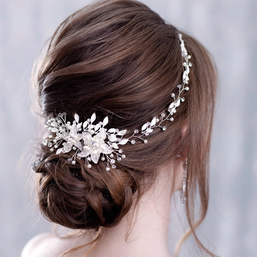 bridal headwear rhinestone alloy handmade hairband headwear