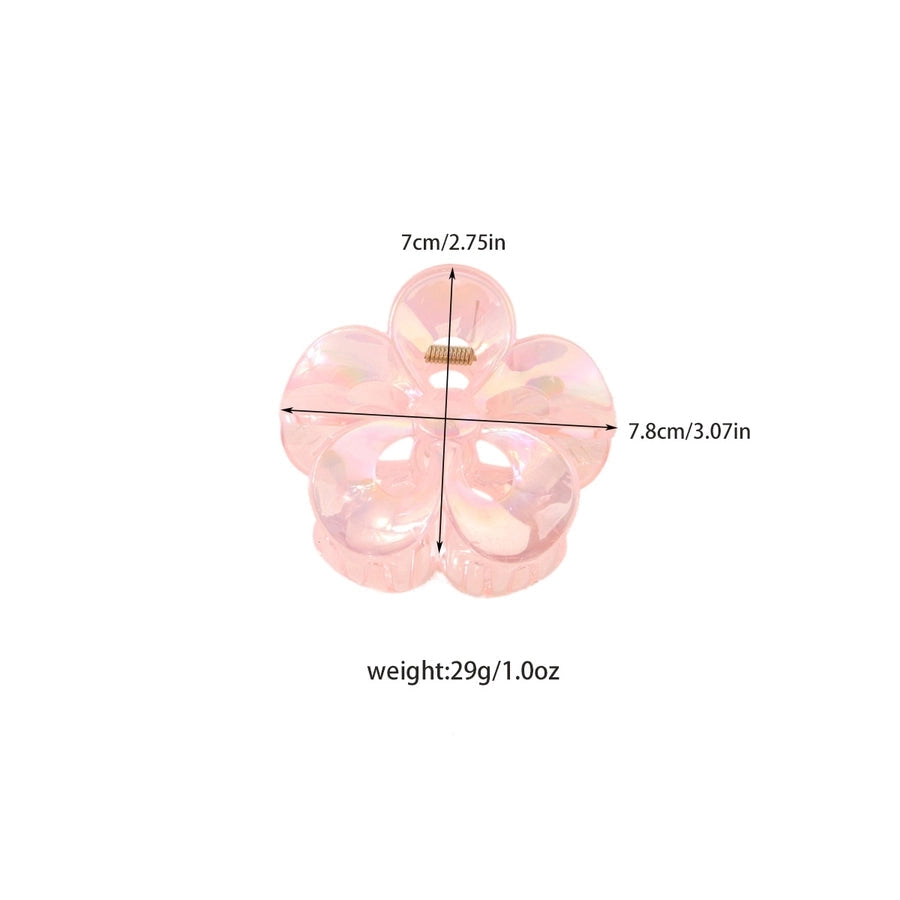 Women's Simple Style Classic Style Flower Plastic Resin Stoving Varnish Hair Claws