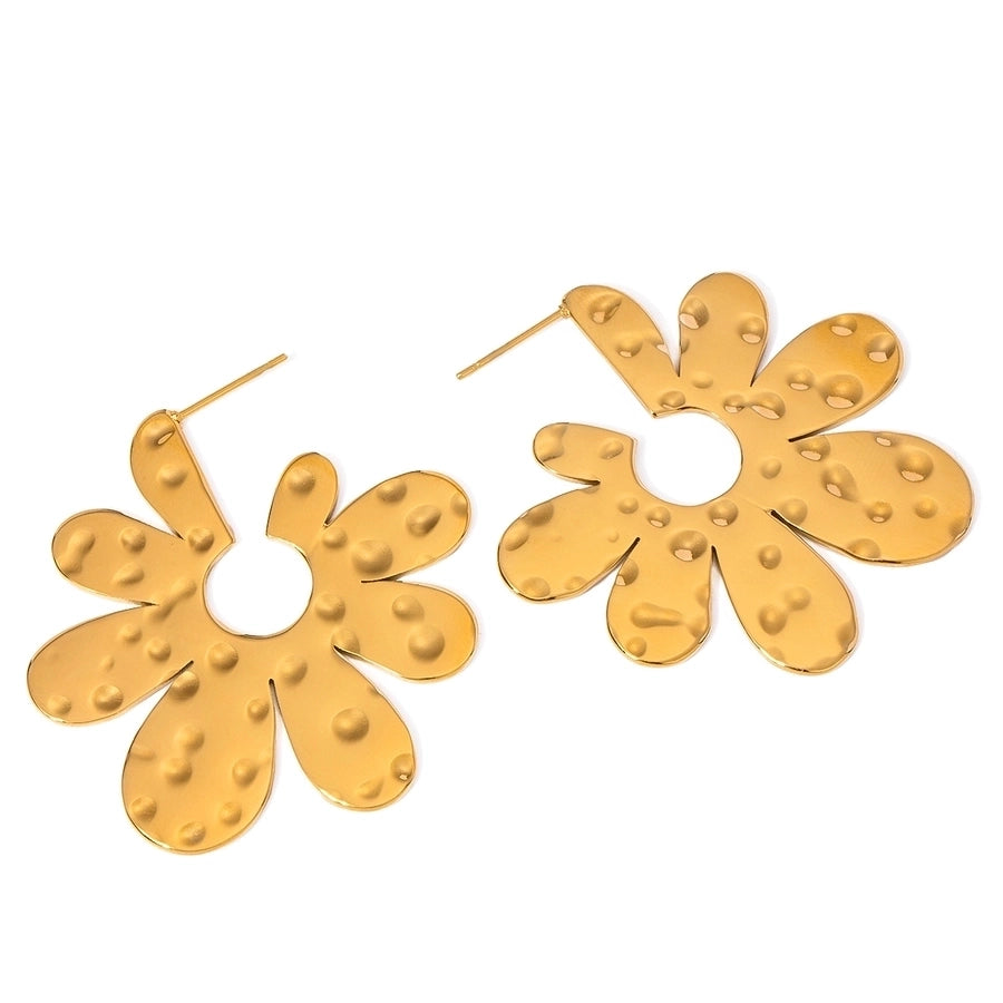 1 Piece Simple Style Classic Style Flower 304 Stainless Steel Ear Studs