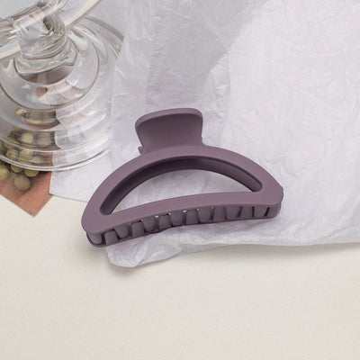 simple style solid color plastic resin spray paint hair clip 1 piece