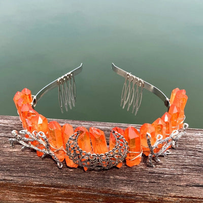 fashion moon crown alloy hollow out crown