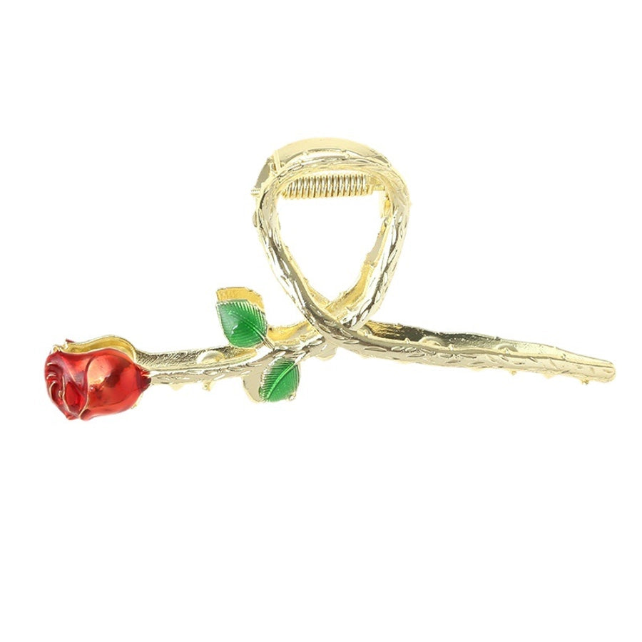 Metal Flower South Korea Cyber Celebrity Hairpin Hairpin Women's Large Back Head Grasp Hair Grasp Headwear Hair Shark Clip