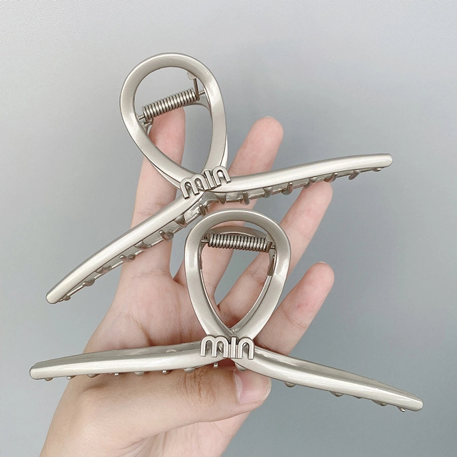 simple style letter metal plating hair claws