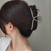 simple style letter metal plating hair claws