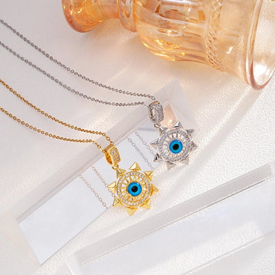 Jewelry Glam Lady Sexy Eye 304 Stainless Steel Copper Pendant Necklace