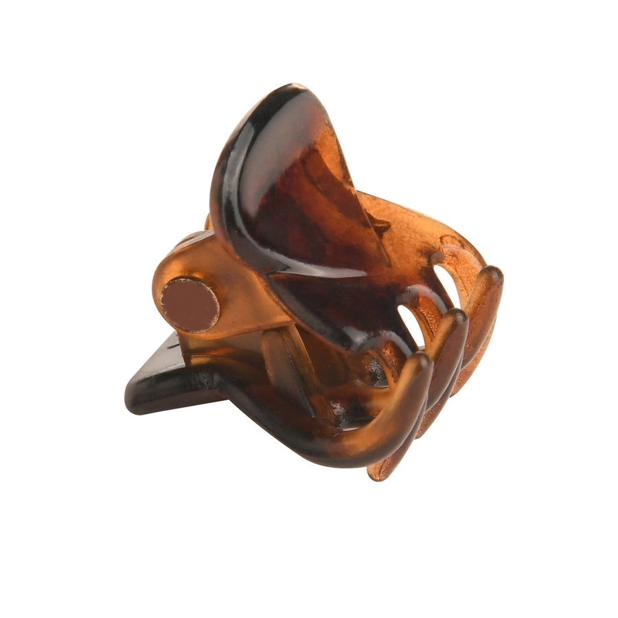 simple style color block plastic hair claws