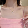 Copper Enamel Heart Shape Pendant Necklace