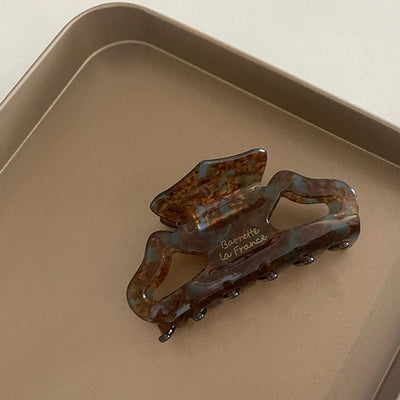 Korea imported France acetic acid grab clip hollow medium hair grab plate hair shark clip hairpin grab clip