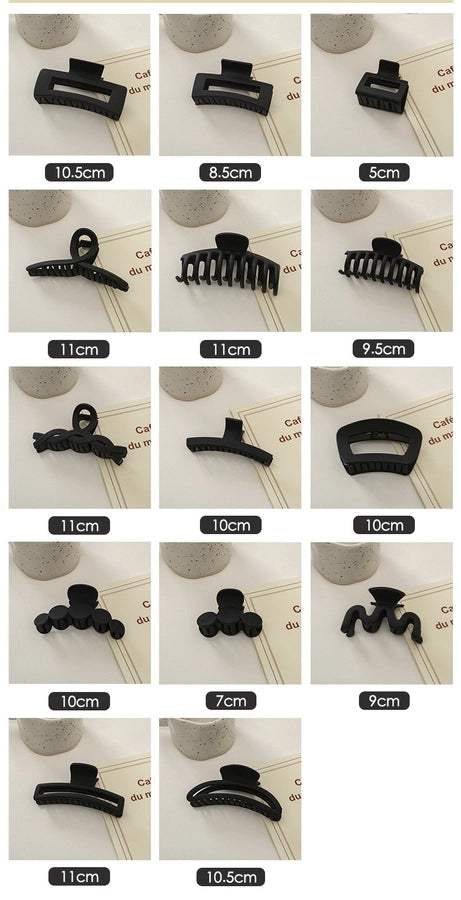 simple style solid color plastic hair claws 1 piece