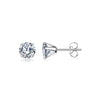 1 Pair Simple Style Round 304 Stainless Steel Ear Studs