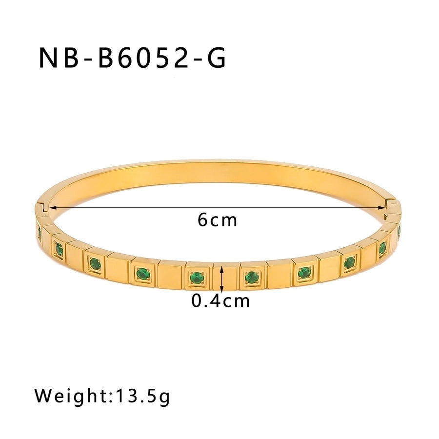 IG Style Simple Style Geometric 304 Stainless Steel Bangle In Bulk