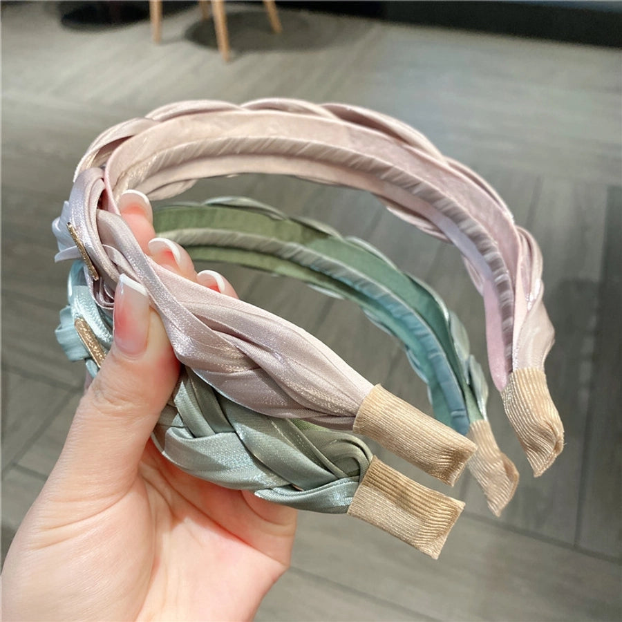 simple style solid color cloth hair band