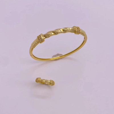 Jewelry Vintage Style Classic Style Geometric Copper Zircon Rings Necklace Jewelry Set