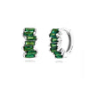 1 Pair Elegant Cute Shiny Geometric Copper Zircon 24K Gold Plated Hoop Earrings