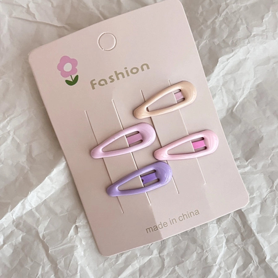 pink series bb hairpin female forehead star broken hair bangs side clip sweet girl small hairpin hair accessories