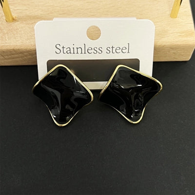 1 Pair IG Style Simple Style Square 304 Stainless Steel Ear Studs