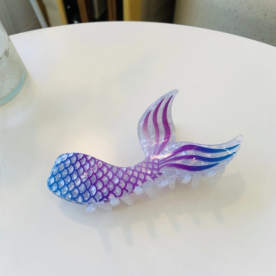 Women's Cartoon Style Mermaid Arylic Acetic acid sheets Hair Claws
