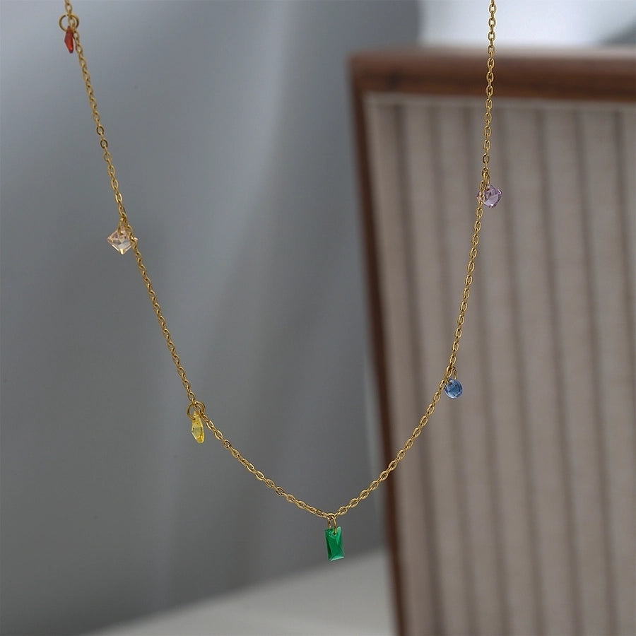 Jewelry Glam Cute Shiny Geometric 304 Stainless Steel Necklace