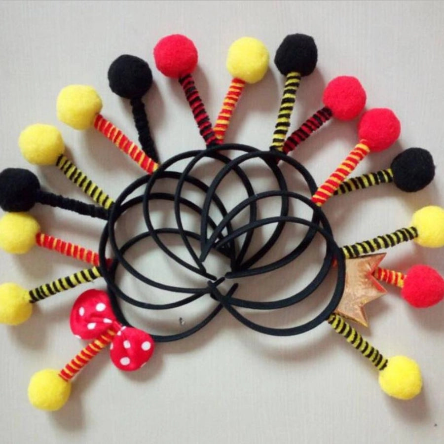 Ant Bee Caterpillar Animal Headband Six-One Game Performance Headwear Fur Ball Headwear Hair Band Hair Card