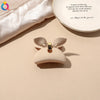 fashion solid color plastic metal hair claws 1 piece
